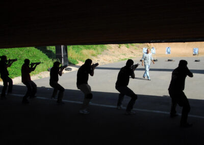 Illustration d’une séance d’entraînement au tir en sécurité privée
